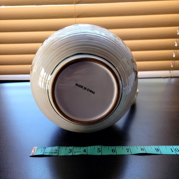 Vintage China 118 Oz Handmade Colorful Floral Pitcher - Picture 3 of 6